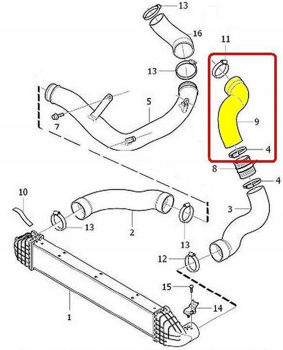 VOLVO V70 XC70 S60 2,4 TUYAU BUSE TURBO INTERKULERA photo 5 - milautoparts-fr.ukrlive.com