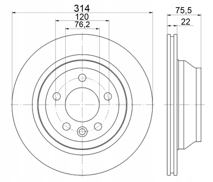 DISCS 4205 PADS VW TRANSPORTER V T5 03- REAR 314 photo 2 - milautoparts-fr.ukrlive.com