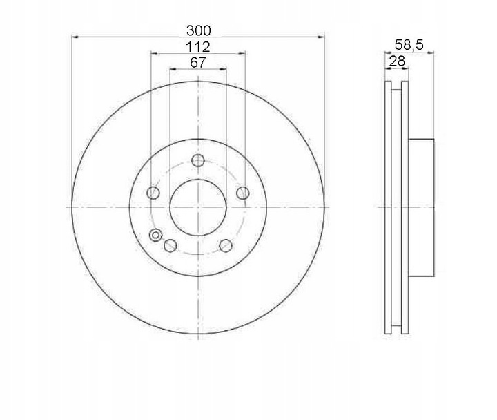 DISQUES MIKODA 1441 MERCEDES VIANO VITO W639 PRZOD. photo 2 - milautoparts-fr.ukrlive.com