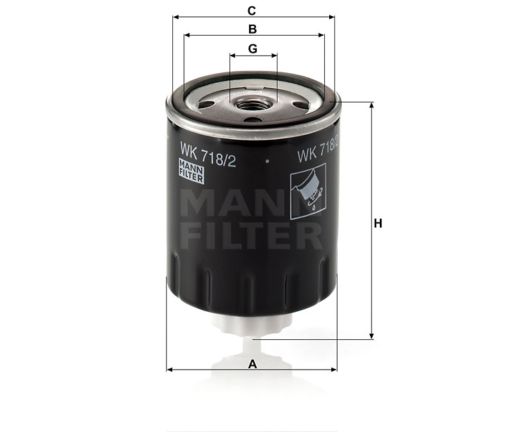 FILTRE CARBURANT MANN-FILTER WK 718/2 photo 9 - milautoparts-fr.ukrlive.com