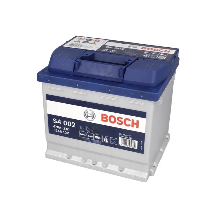 BATTERY BOSCH S4002 52AH 470A photo 1 - milautoparts-fr.ukrlive.com