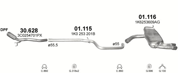 CONNECTOR ELAST.+RURA AUDI A3 1,9+2,0TDI 03-08R. photo 4 - milautoparts-fr.ukrlive.com