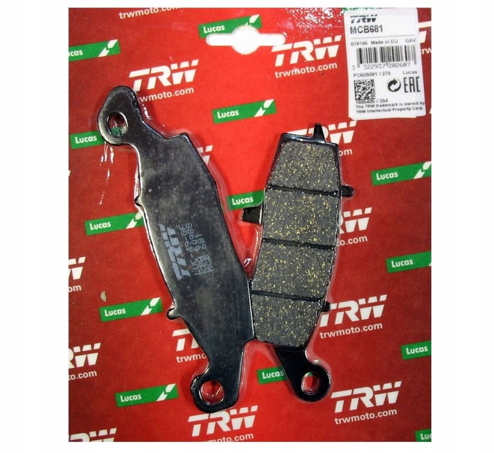 SET PADS HAMULCOWYCH, BRAKES TARCZOWE TRW MCB681 photo 12 - milautoparts-fr.ukrlive.com