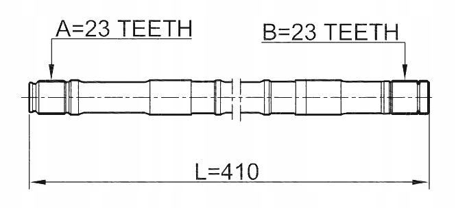 LEFT SHAFT HALF-AXLE HALF-AXLE NISSAN ALMERA N15 95- photo 2 - milautoparts-fr.ukrlive.com