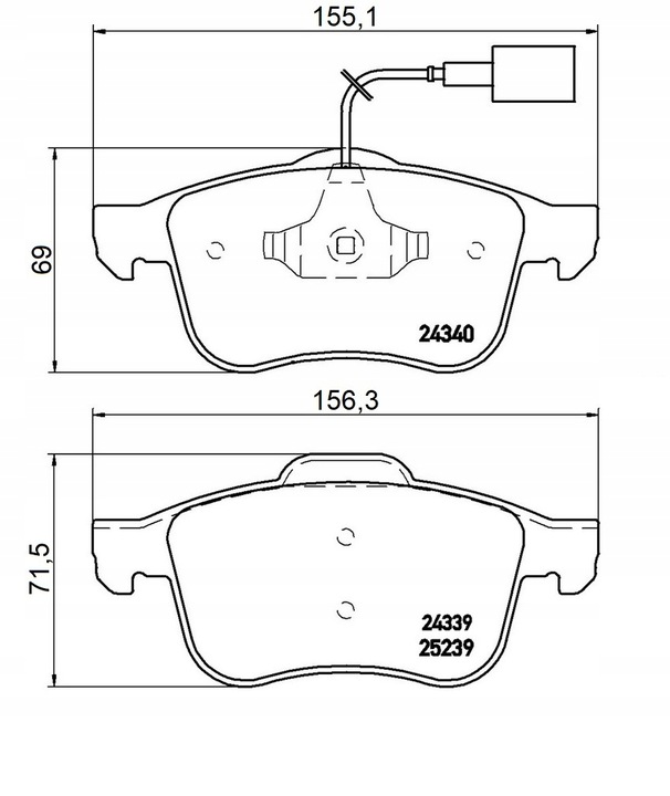 DISCS MIKODA 0375 GT PADS ALFA ROMEO 159 FRONT photo 3 - milautoparts-fr.ukrlive.com