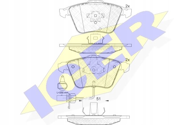 SABOTS DE FREIN DE FREIN ICER AUDI A6 C6 AVANT photo 3 - milautoparts-fr.ukrlive.com