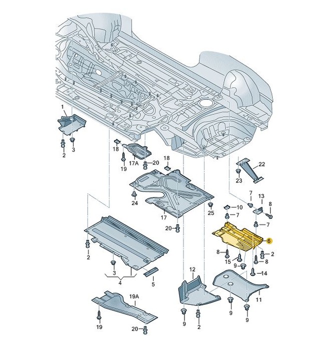 NEW ORIGINAL AUDI WITH PROTECTION CHASSIS LT 8K0825215J photo 2 - milautoparts-fr.ukrlive.com