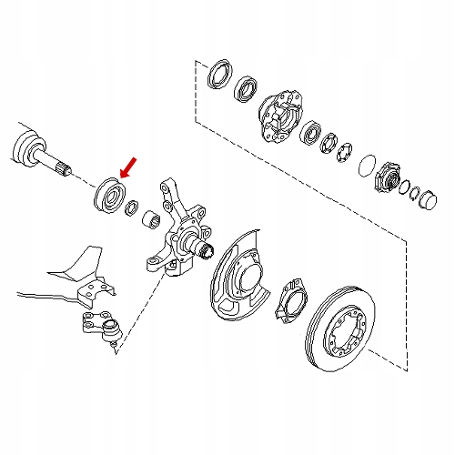 SEAL AXLE SWIVEL FRONT TERRANO 40227-31G01 WITH photo 3 - milautoparts-fr.ukrlive.com