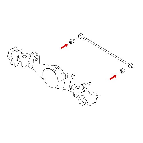 BUSHING DRIVE SHAFT PANHARDA 2 PCS. PATROL Y61 55135-01J01 photo 2 - milautoparts-fr.ukrlive.com