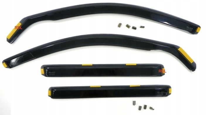 VW PASSAT 1997-2004R B5 SEDAN SIDE-WINDOW DEFLECTORS DOOR HEKO photo 1 - milautoparts-fr.ukrlive.com