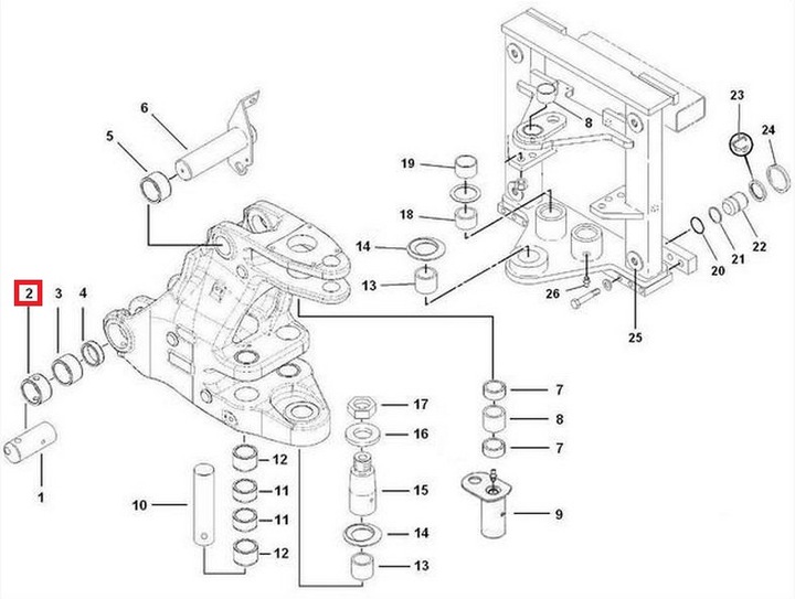 BLOCAGE SILENCIEUX MOC. SUSPENSIONS EN KONIU CAT 428 D E 2370944 photo 2 - milautoparts-fr.ukrlive.com