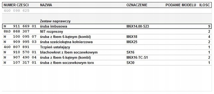 SET REPAIR WING AUDI P. A6 11- photo 8 - milautoparts-fr.ukrlive.com