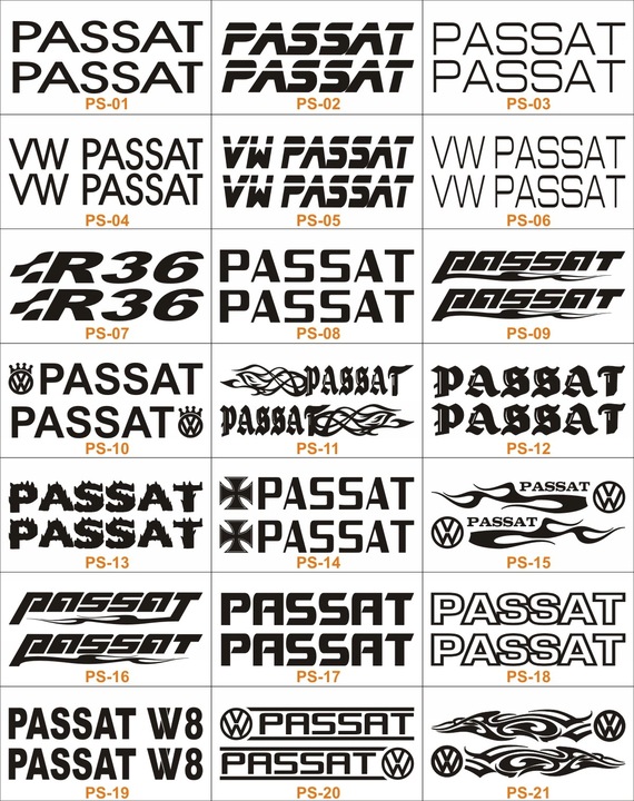 STICKERS ON DOOR VW PASSAT B3 B4 B5 B6 60CM VARIOUS photo 4 - milautoparts-fr.ukrlive.com