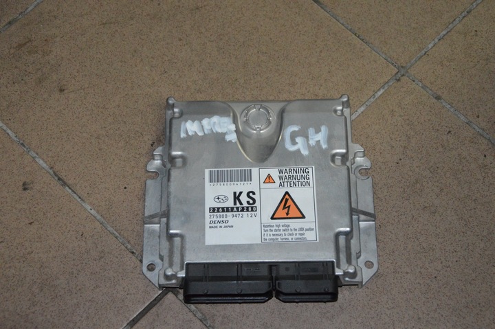 Блок управления двигателя subaru impreza gh 22611ap280, Цена
