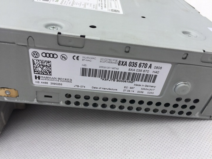 фото №5, Навігація mmi 3g+ sim 8xa035670a 4g0035061q 8x0857273b audi a1 s1 8x рестайлінг