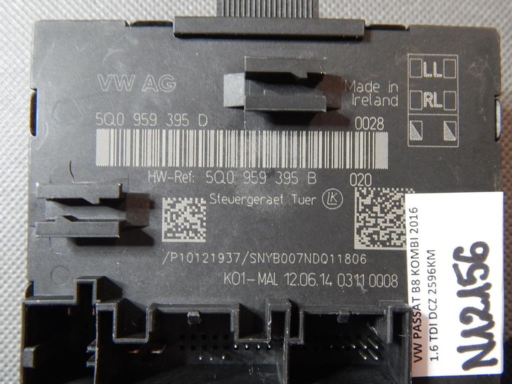 фото №2, Vw passat b8 модуль блок управления дверь 5q0959395d