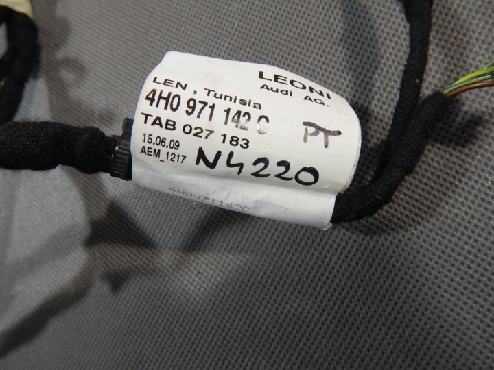 фото №2, Audi a8 d4 4h жгут дверь правые зад 4h0971142c