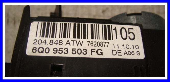 фото №8, Кермовий/підкермовий перемикач vw polo 6q0953503 різні