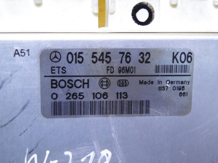 фото №5, Блок керування модуль mercedes w210 2.2d 0155457632