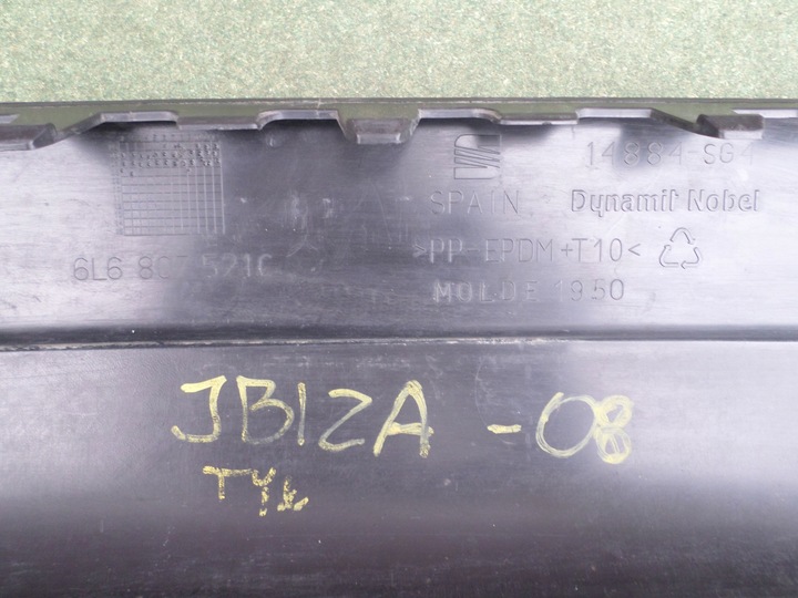 фото №4, Спойлер бампера зад seat ibiza 08- 6l6807521c