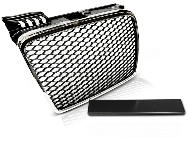 фото №1, Решётка радиатора решётка audi a4 b7 rs-type 04-08r chrom-black