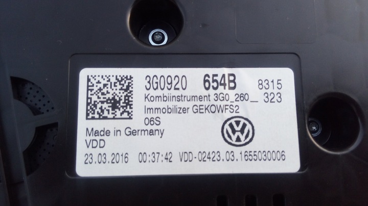 фото №4, Спідометр , манометр 3g0920654b vw passat b8 європа