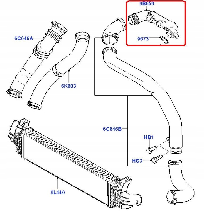 фото №5, Ford focus mk2 1,6 резонатор шланг труба turbo