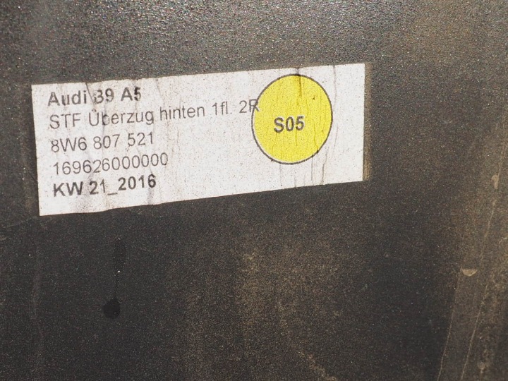 фото №6, Ap бампер задний 6xpdc 8w6807067 8w68070521 audi a5 8w купе cabrio ly9t
