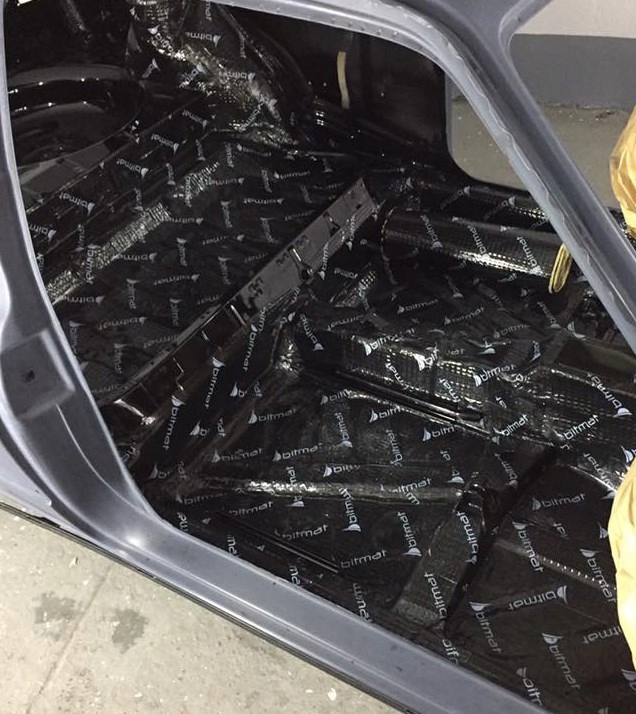 фото №9, Ab25 коврик шумопоглощающая butylowa битумная 75x50cm обшивка металу дверь