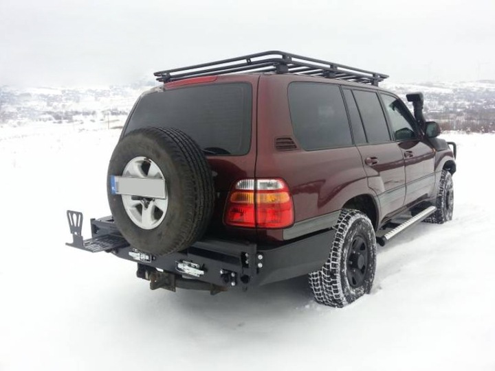 фото №14, Toyota land cruiser 100 бампер зад задній сталевий