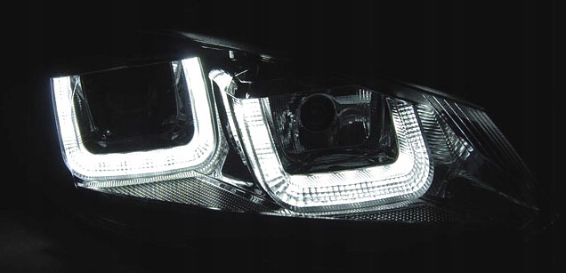 фото №3, Golf vi mk6 08-13 лампы фары чёрный led drl