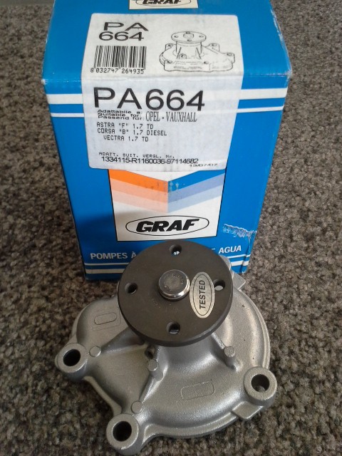 фото №1, Насос воды opel astra, corsa, vectra