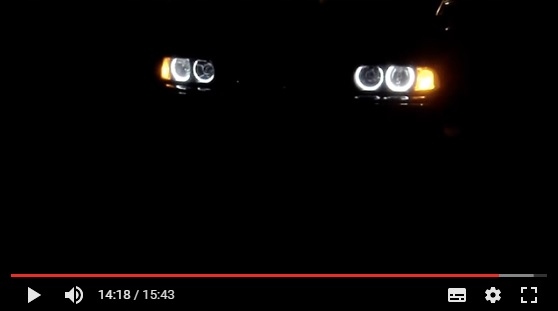 фото №6, 4x кольца ccfl angel глаза света дневные bmw e36 e38 e39 e46 e87 + w5w led
