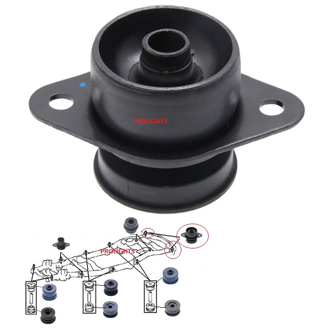 фото №3, Подушка резиновый элемент рамы toyota land cruiser 100 98-07