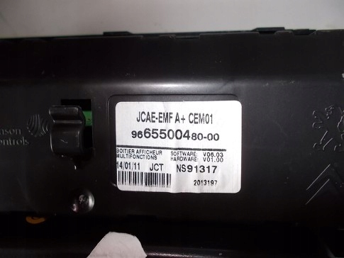 фото №3, Дисплей citroen c4 b7 ds4 9665500480