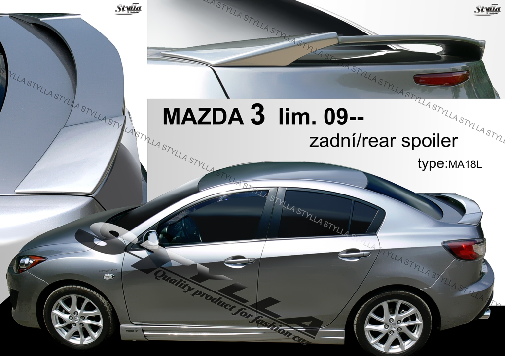 фото №1, Спойлер спойлер do mazda 3 sedan mk2 06/2009--