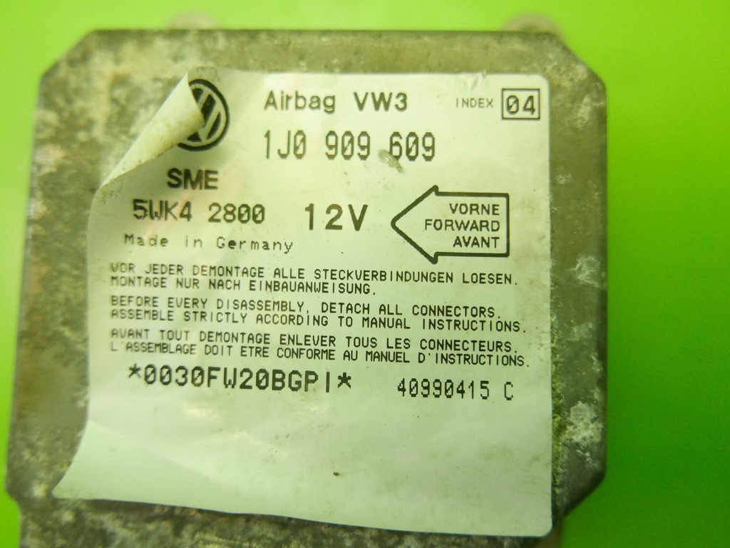 фото №9, Датчик подушок подушка безпеки seat cordoba i fl 99-02