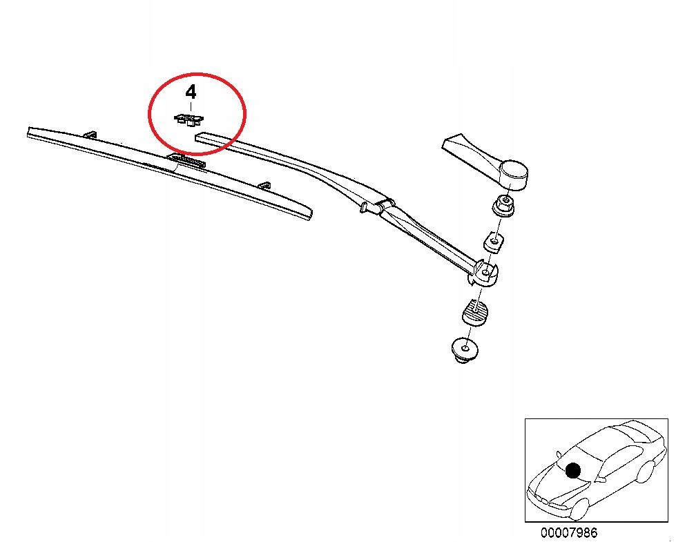 фото №5, Адаптер засувка кріплення щітки peugeot 607