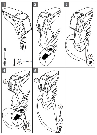фото №11, Підлокітник метал armster 2 toyota yaris 2014-
