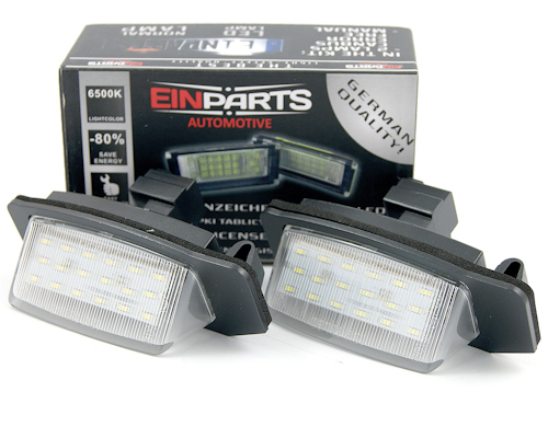 фото №1, Einparts фонари номерного знака led mitsubishi lancer x