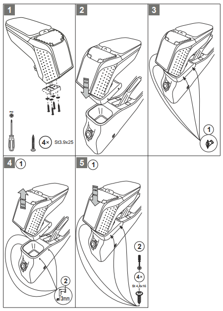 фото №11, Підлокітник suzuki baleno 2016- | armster 2 black
