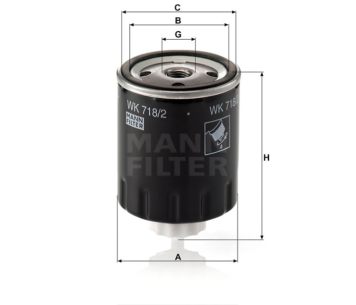 Mann-filter wk 718/2 фильтр топлива Киев