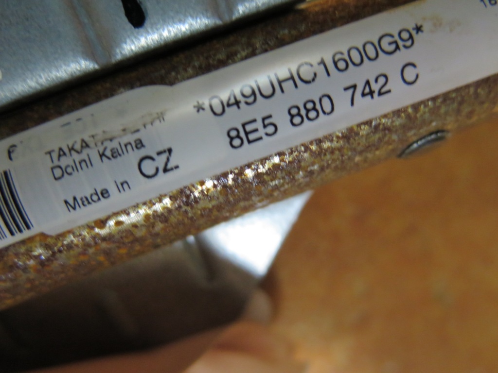 Шторка безпеки повітряна audi a4 b7 8e5880741c 742c Оригінал