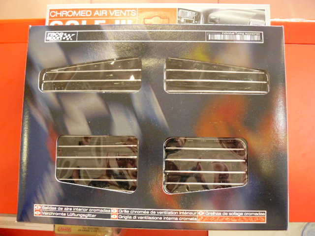 фото №6, Решётки обдув воздуха хром vw golf iii 3 vento