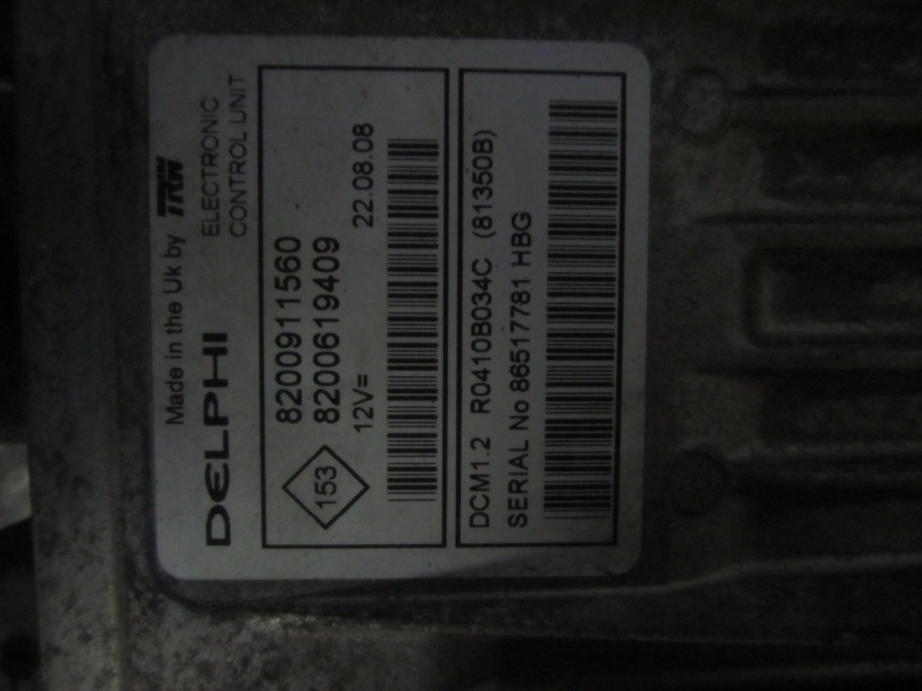 Бортовий комп'ютер блок керування двигуна renault 1.5dci modus Оригінал