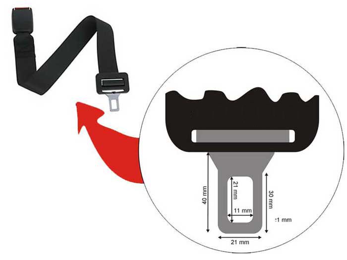 фото №5, Przedłużacz ремней безопасности адаптер клипса ремни удлинитель 60cm